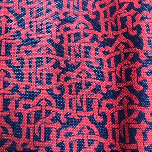 Tory Burch Red Navy Waterproof Tote Bag, EUC, 16” - Picture 10 of 15